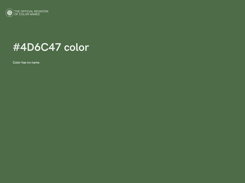 #4D6C47 color image