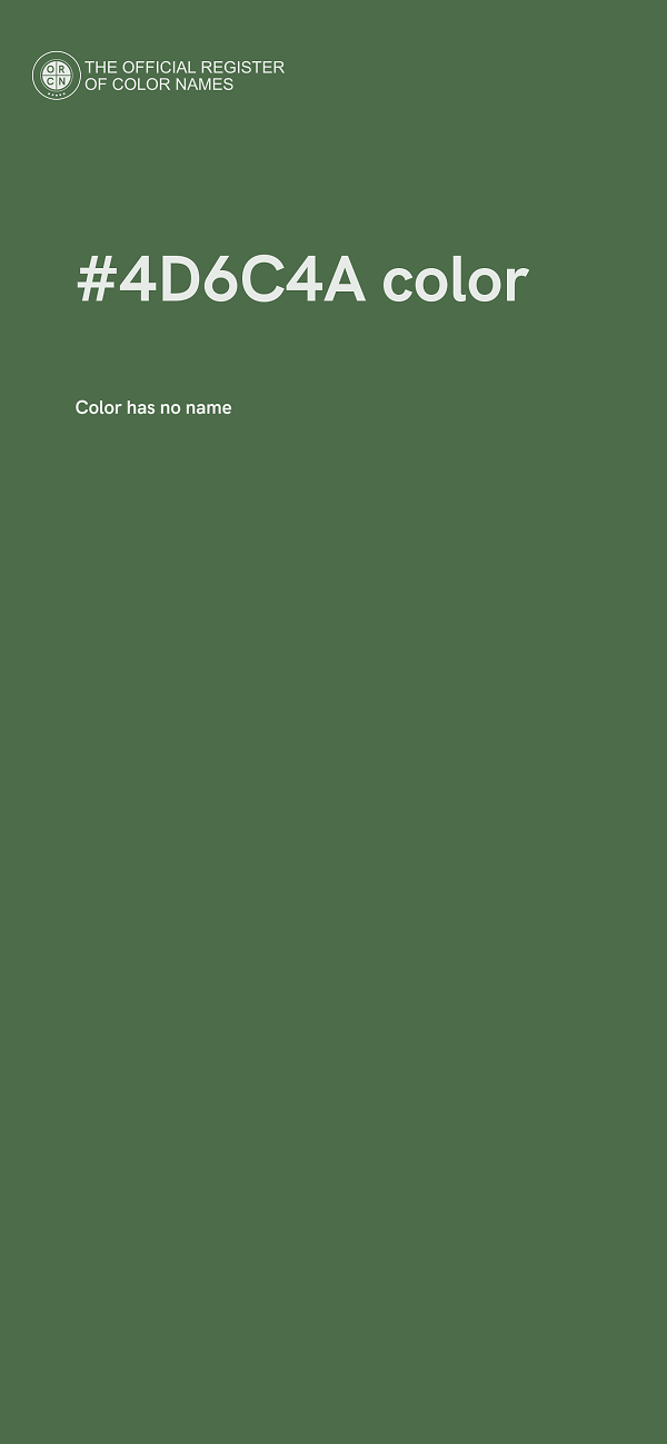 #4D6C4A color image