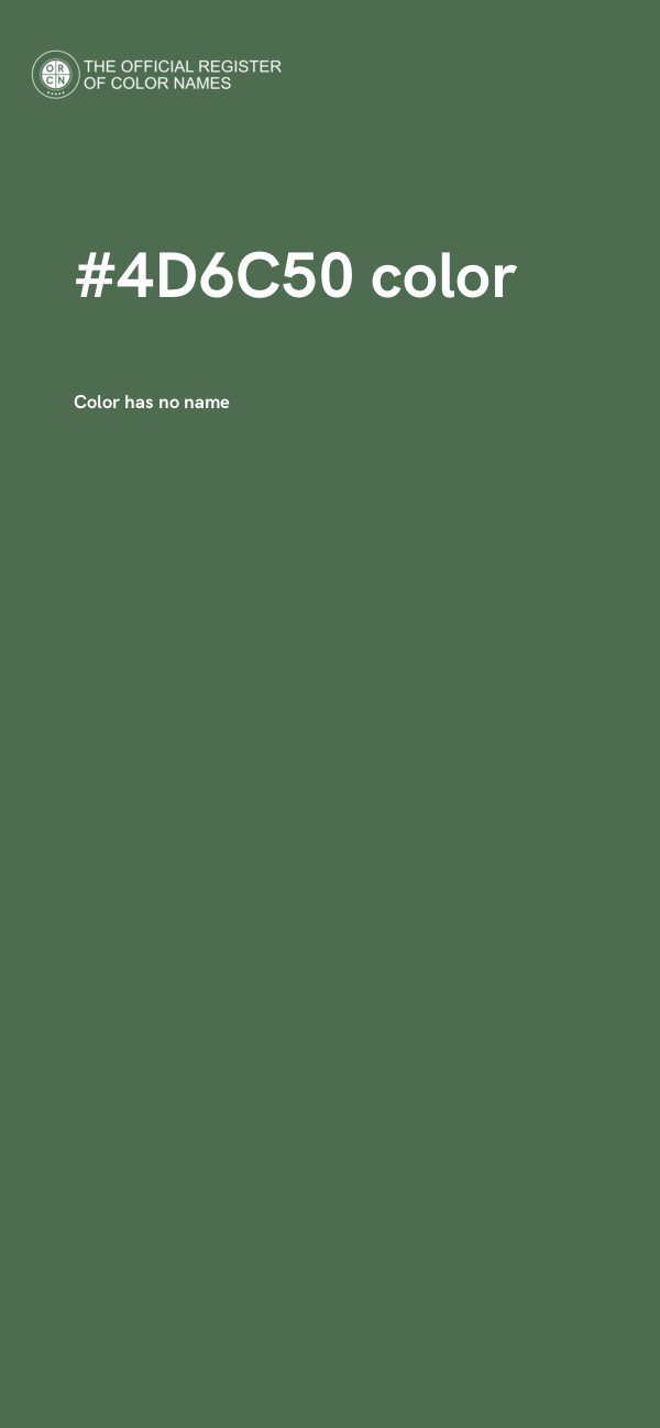 #4D6C50 color image