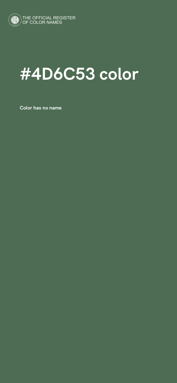 #4D6C53 color image