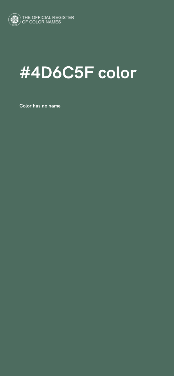 #4D6C5F color image