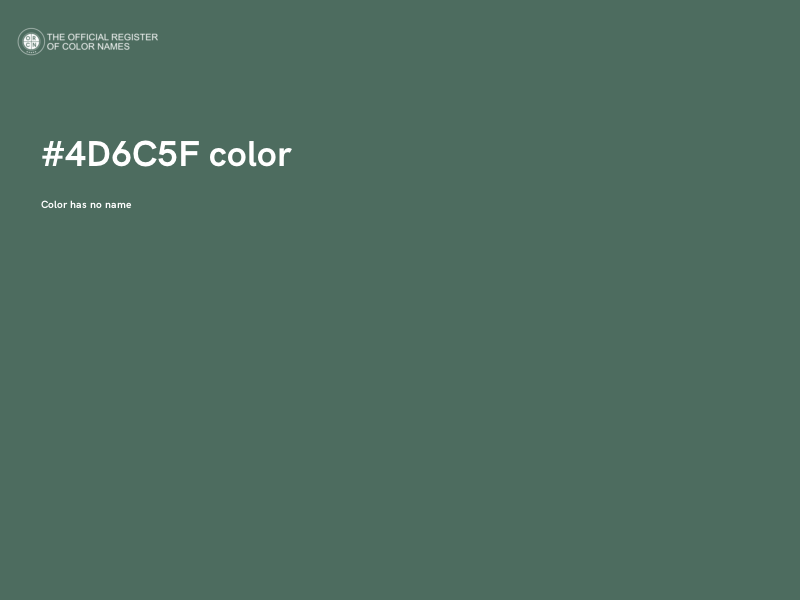 #4D6C5F color image