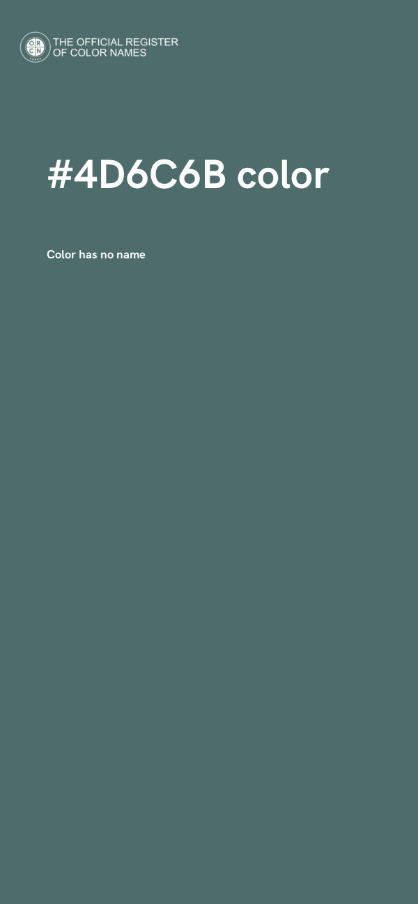 #4D6C6B color image