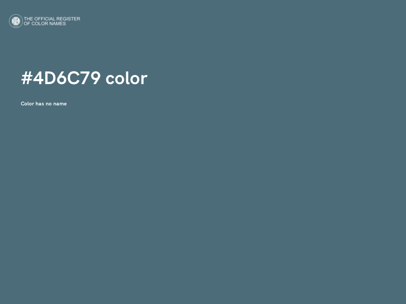 #4D6C79 color image