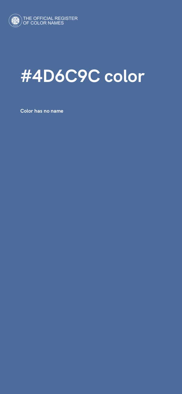 #4D6C9C color image