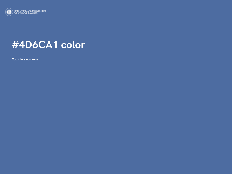 #4D6CA1 color image