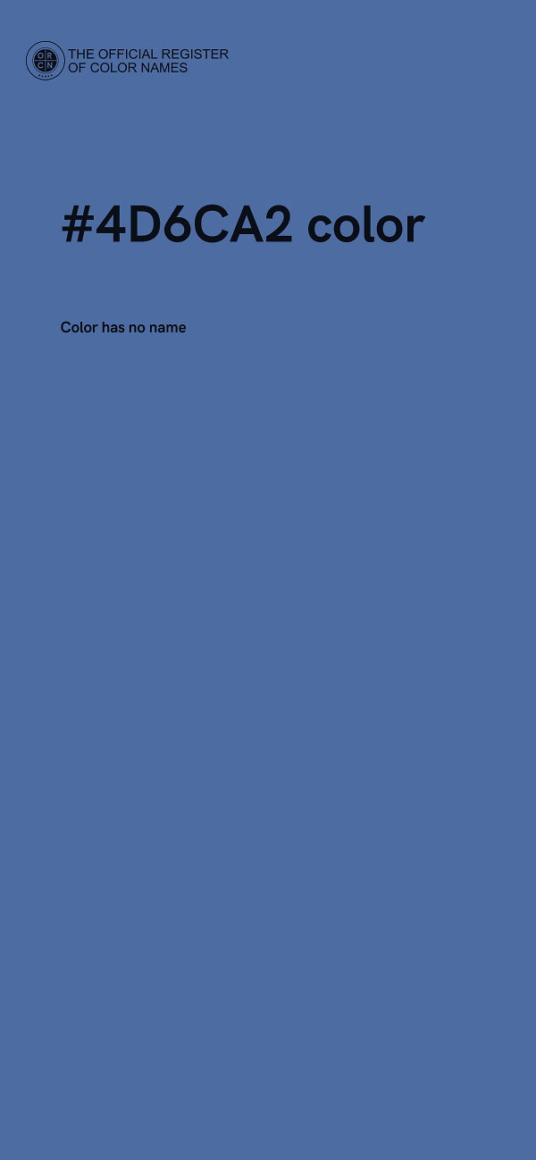 #4D6CA2 color image