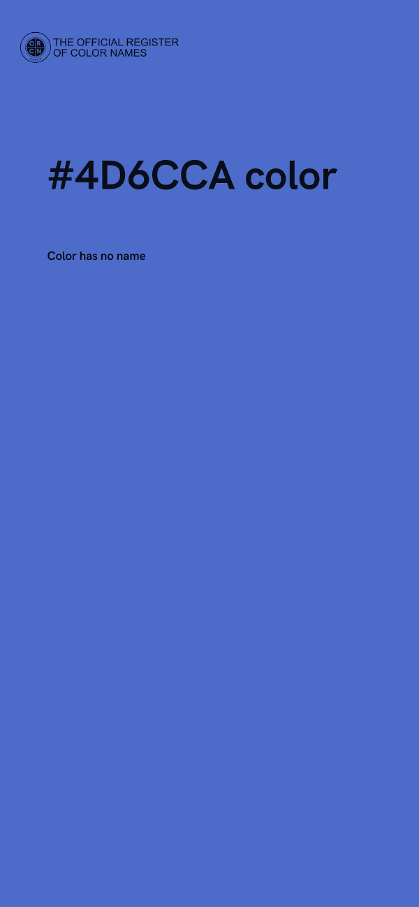 #4D6CCA color image