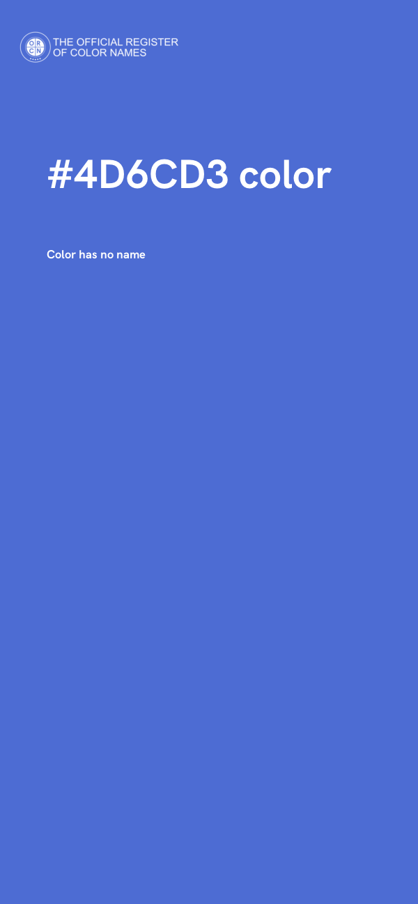 #4D6CD3 color image