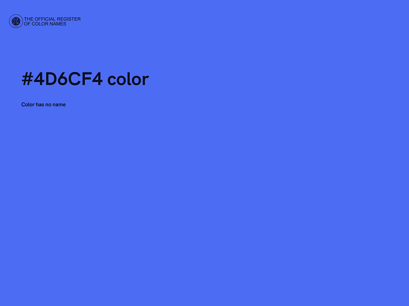 #4D6CF4 color image