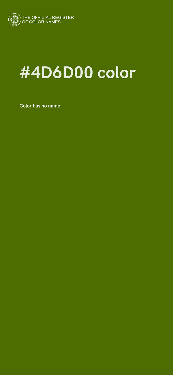 #4D6D00 color image