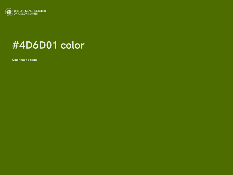 #4D6D01 color image
