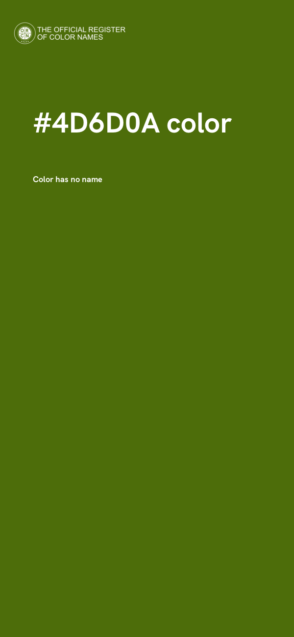 #4D6D0A color image