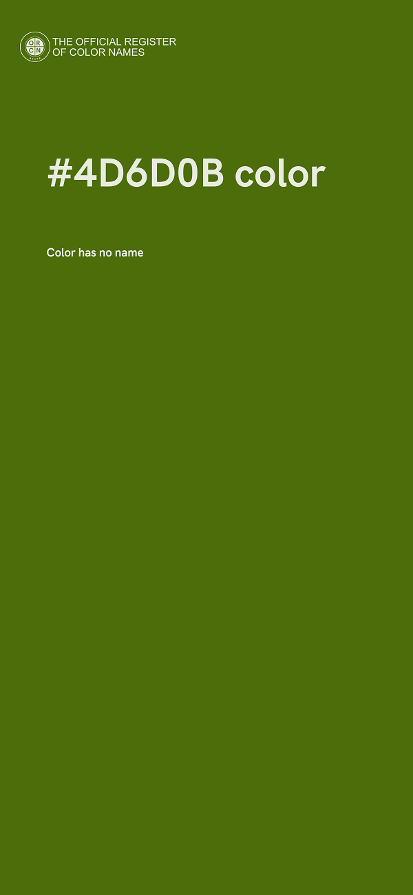 #4D6D0B color image