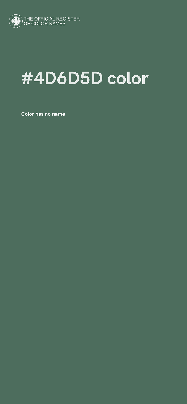 #4D6D5D color image