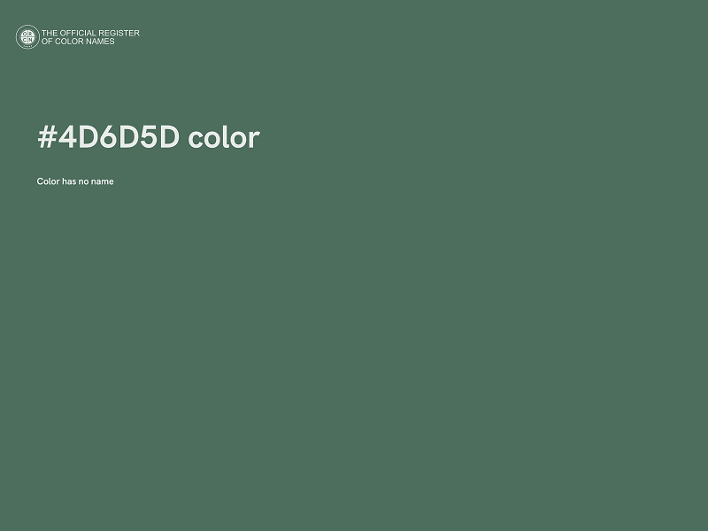 #4D6D5D color image