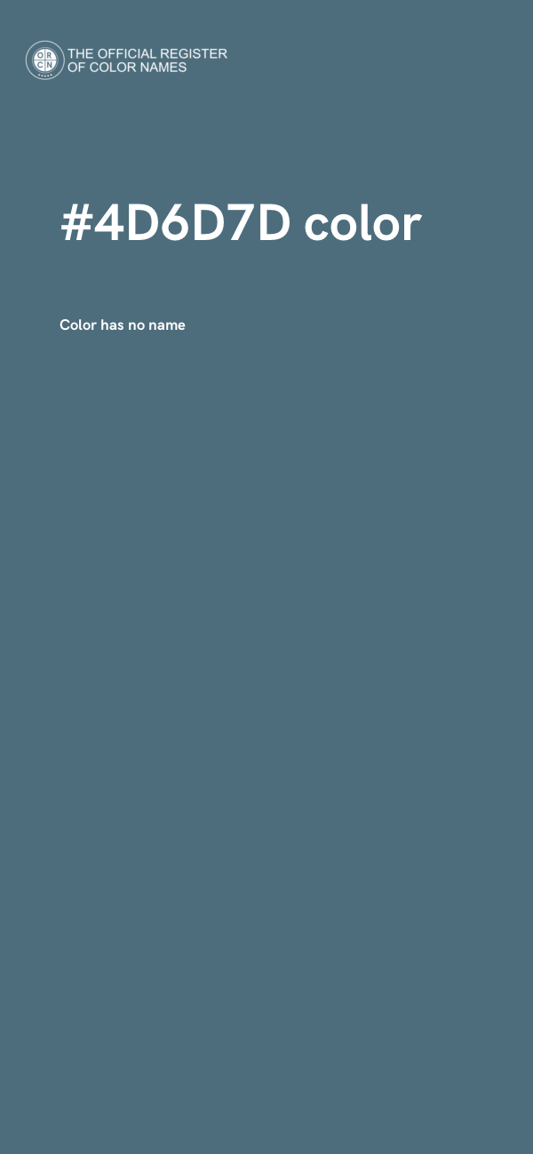 #4D6D7D color image