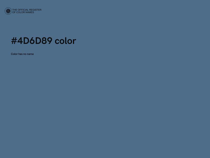 #4D6D89 color image