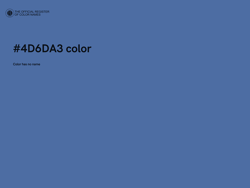 #4D6DA3 color image
