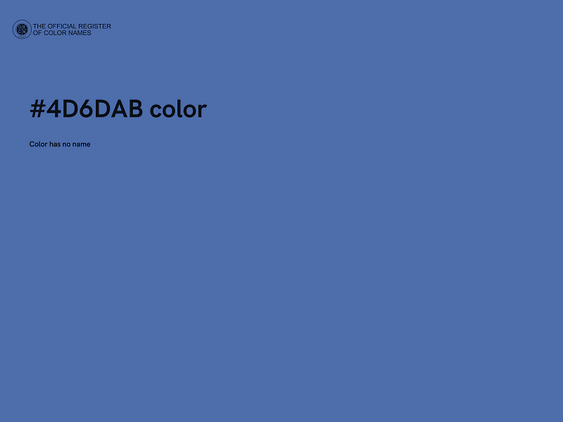 #4D6DAB color image