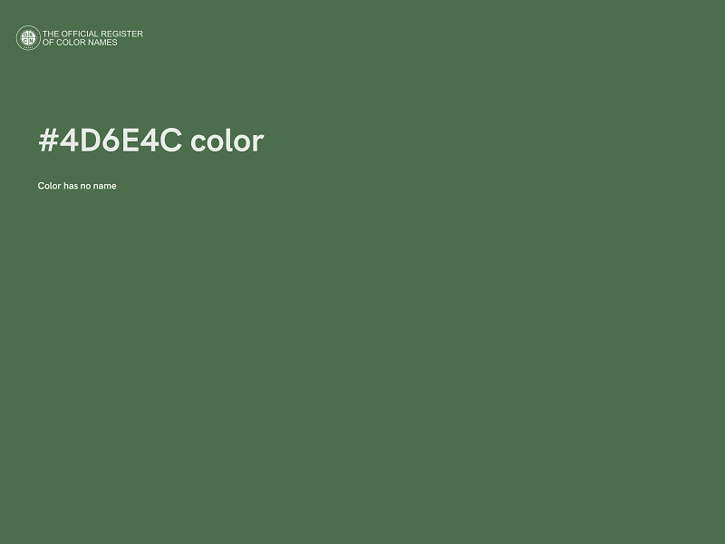 #4D6E4C color image