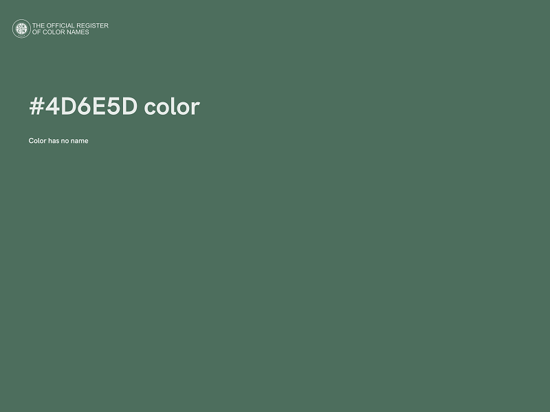 #4D6E5D color image