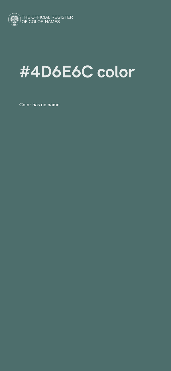 #4D6E6C color image