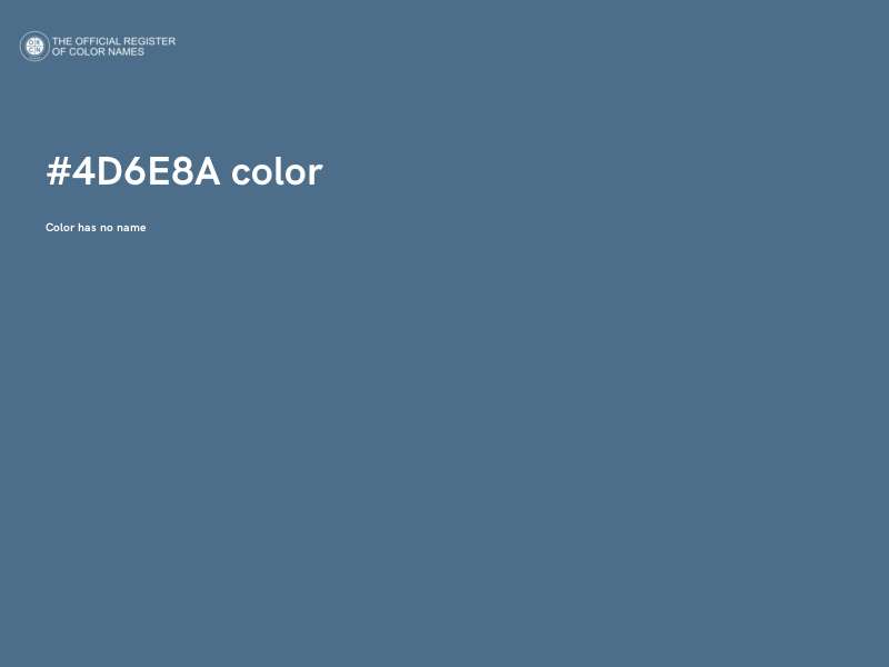 #4D6E8A color image