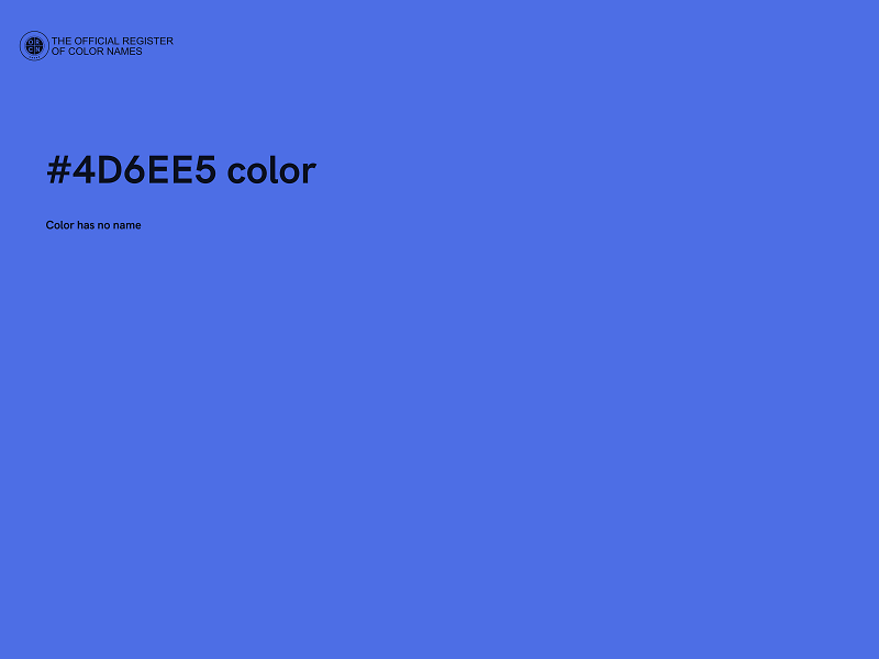 #4D6EE5 color image