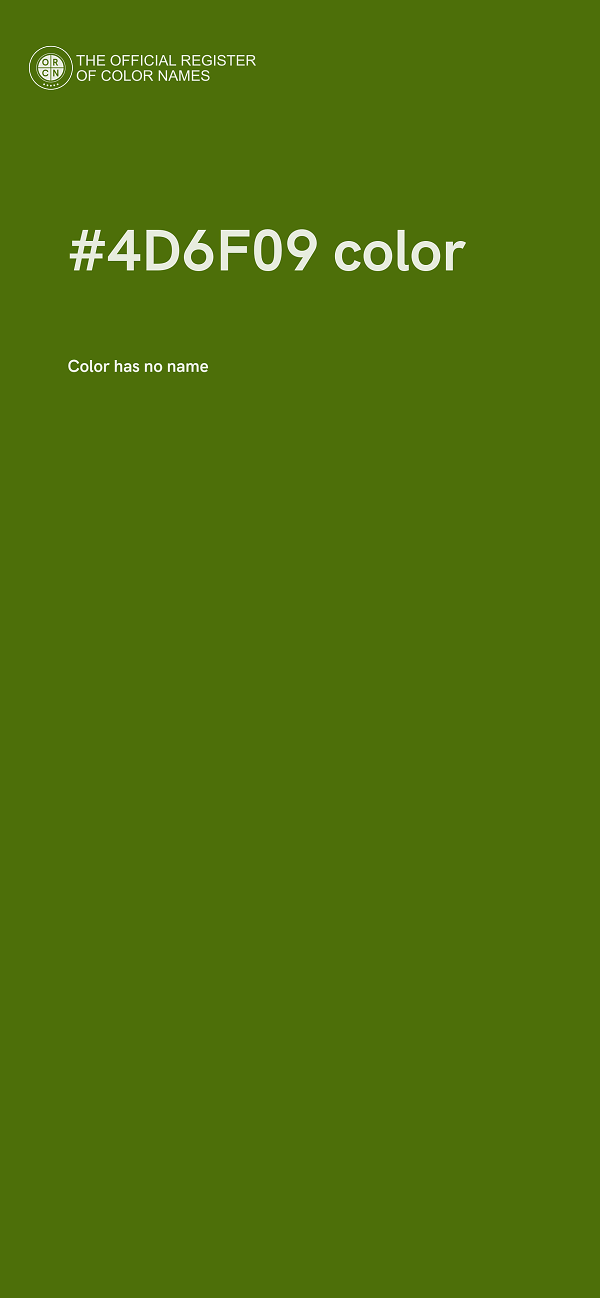 #4D6F09 color image
