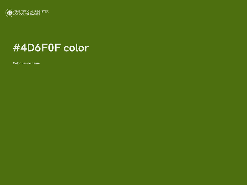 #4D6F0F color image