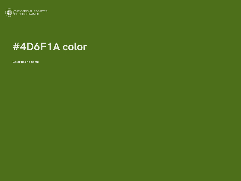 #4D6F1A color image