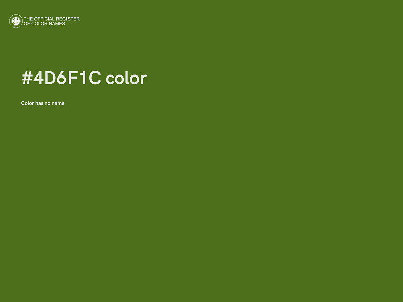 #4D6F1C color image