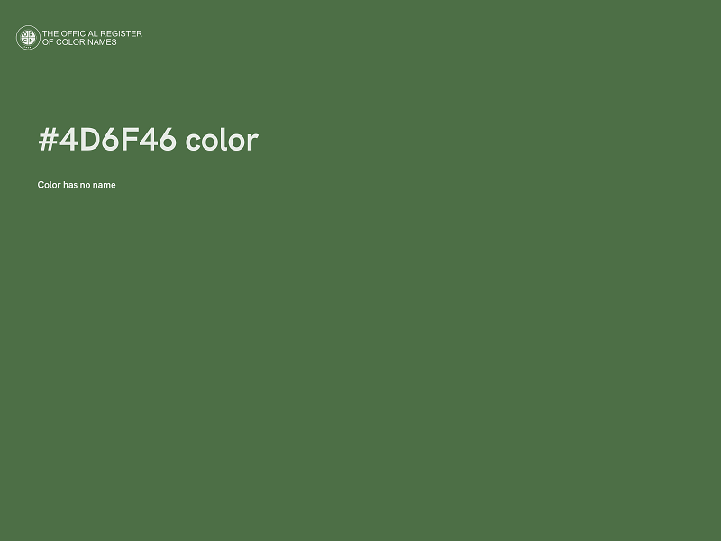 #4D6F46 color image