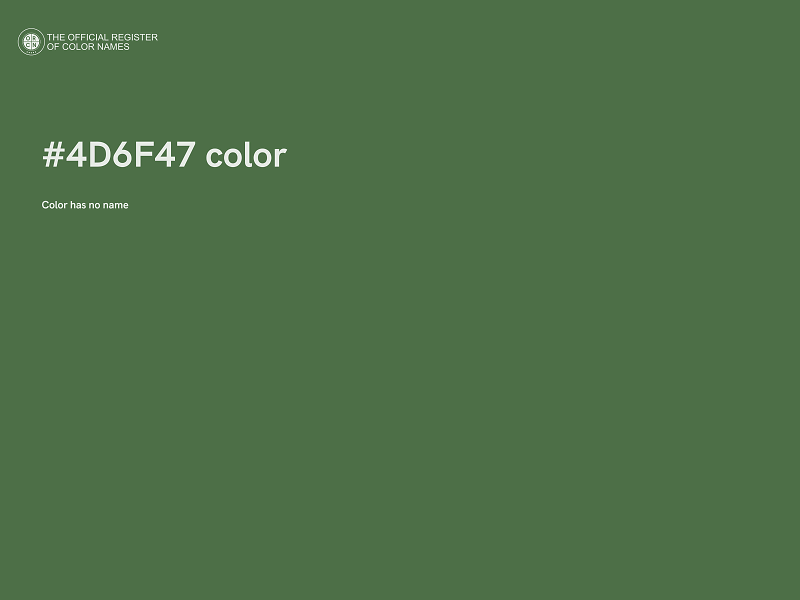 #4D6F47 color image