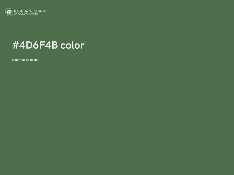 #4D6F4B color image