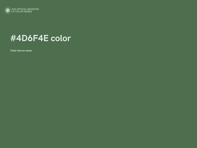 #4D6F4E color image