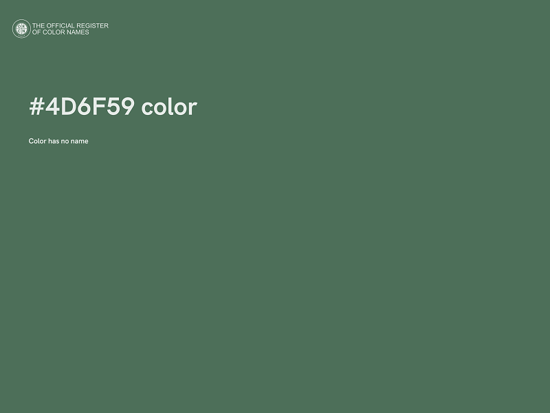 #4D6F59 color image