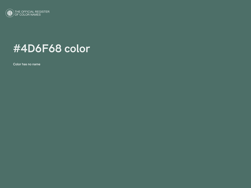 #4D6F68 color image