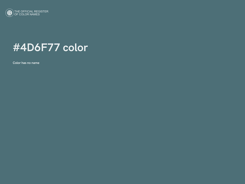 #4D6F77 color image