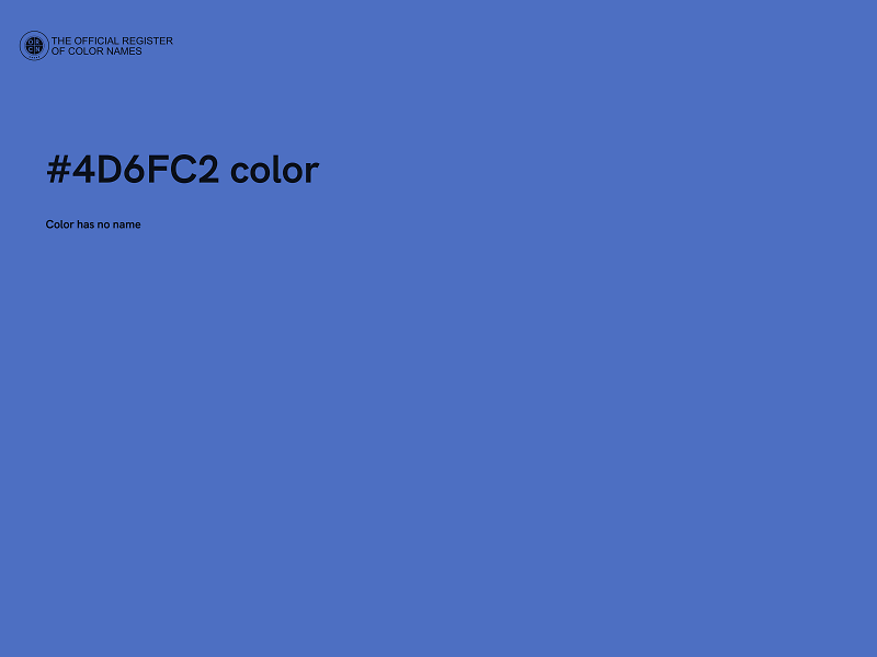 #4D6FC2 color image