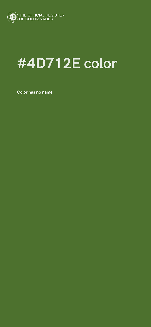 #4D712E color image