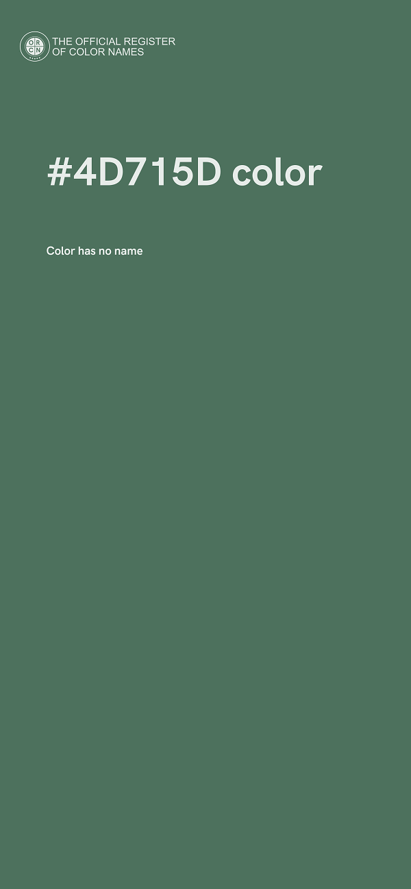#4D715D color image