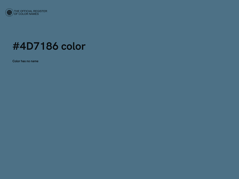 #4D7186 color image