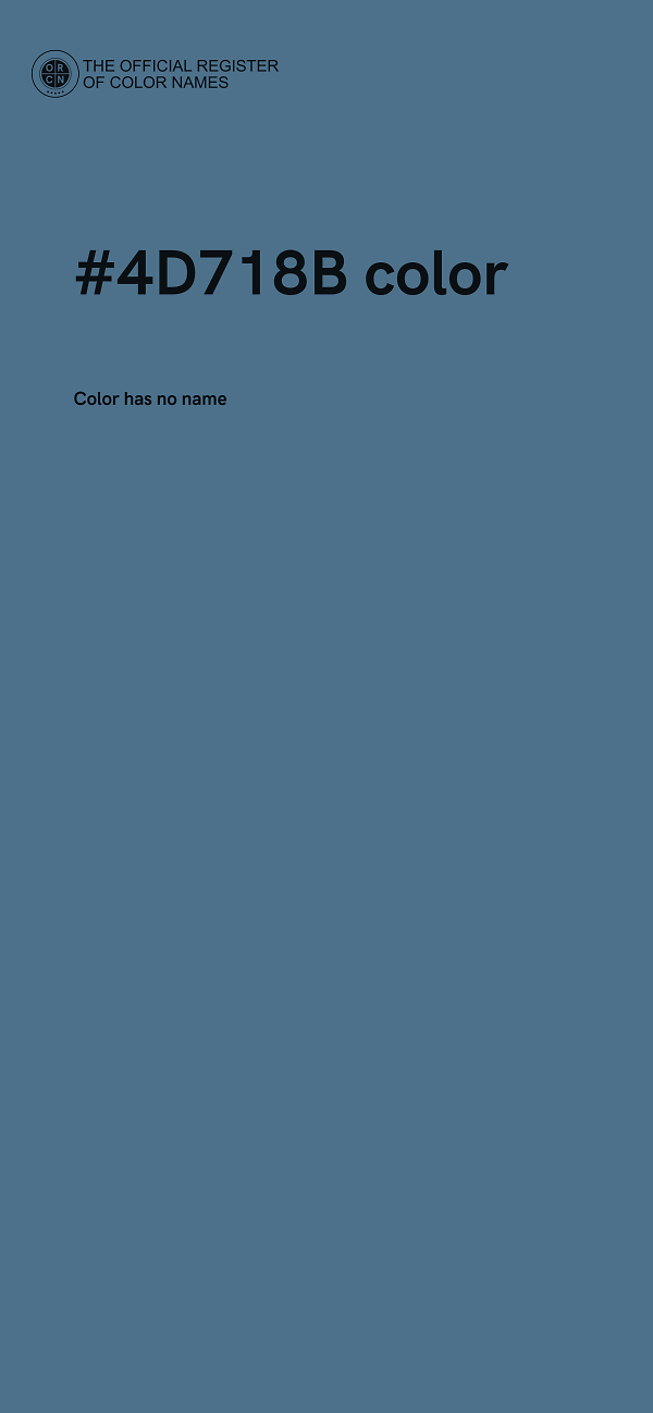 #4D718B color image