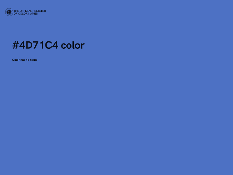 #4D71C4 color image
