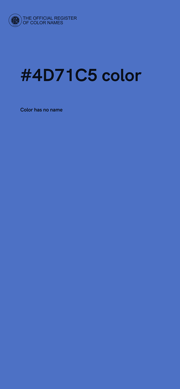 #4D71C5 color image