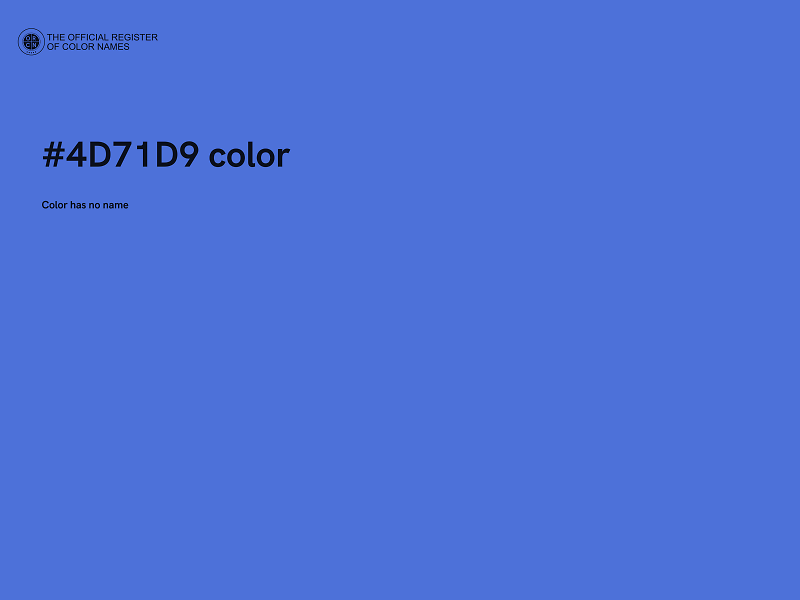 #4D71D9 color image
