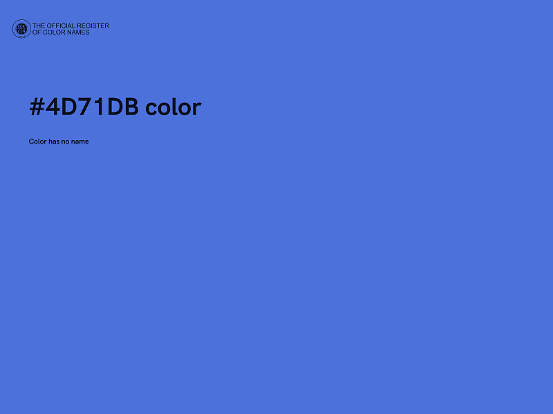 #4D71DB color image