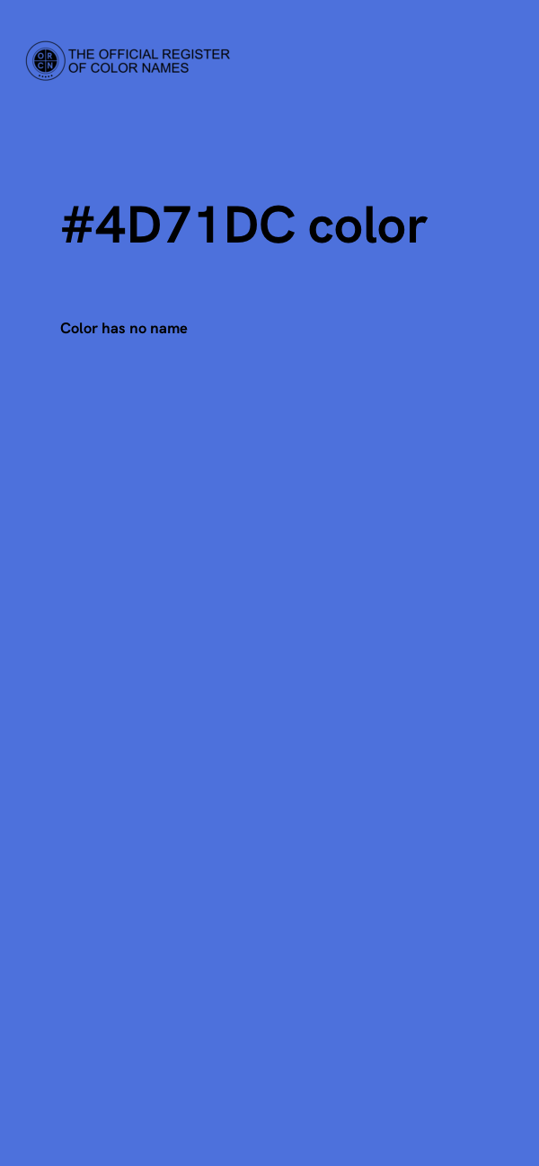 #4D71DC color image